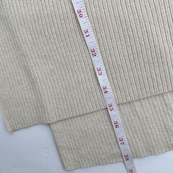 Free People Criss Cross Tunic Sweater V-Neck Long Sleeve Cream Size M - Picture 11 of 12